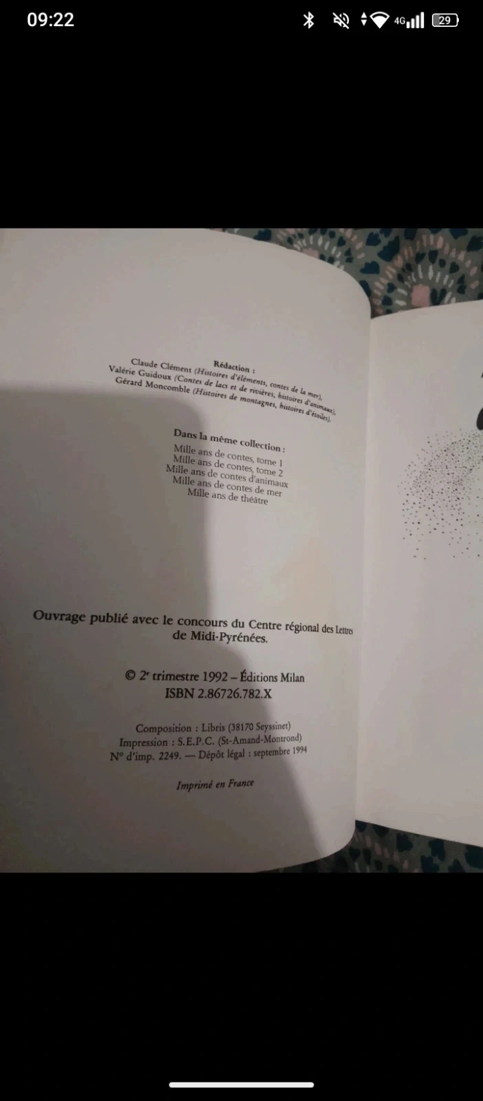 Livre vintage mille ans de contes nature – photo 6